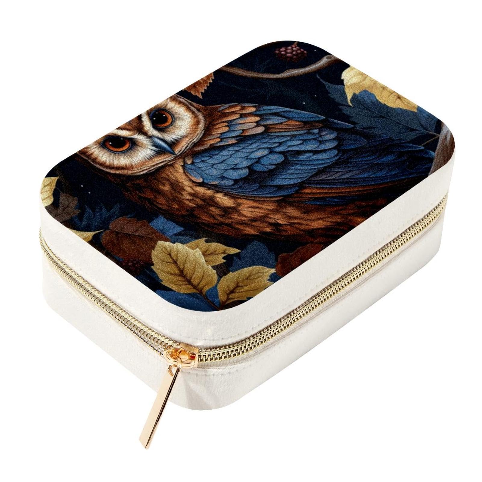 Boîte à bijoux chouette pour le voyage, votre compagnon de route compact et spacieux