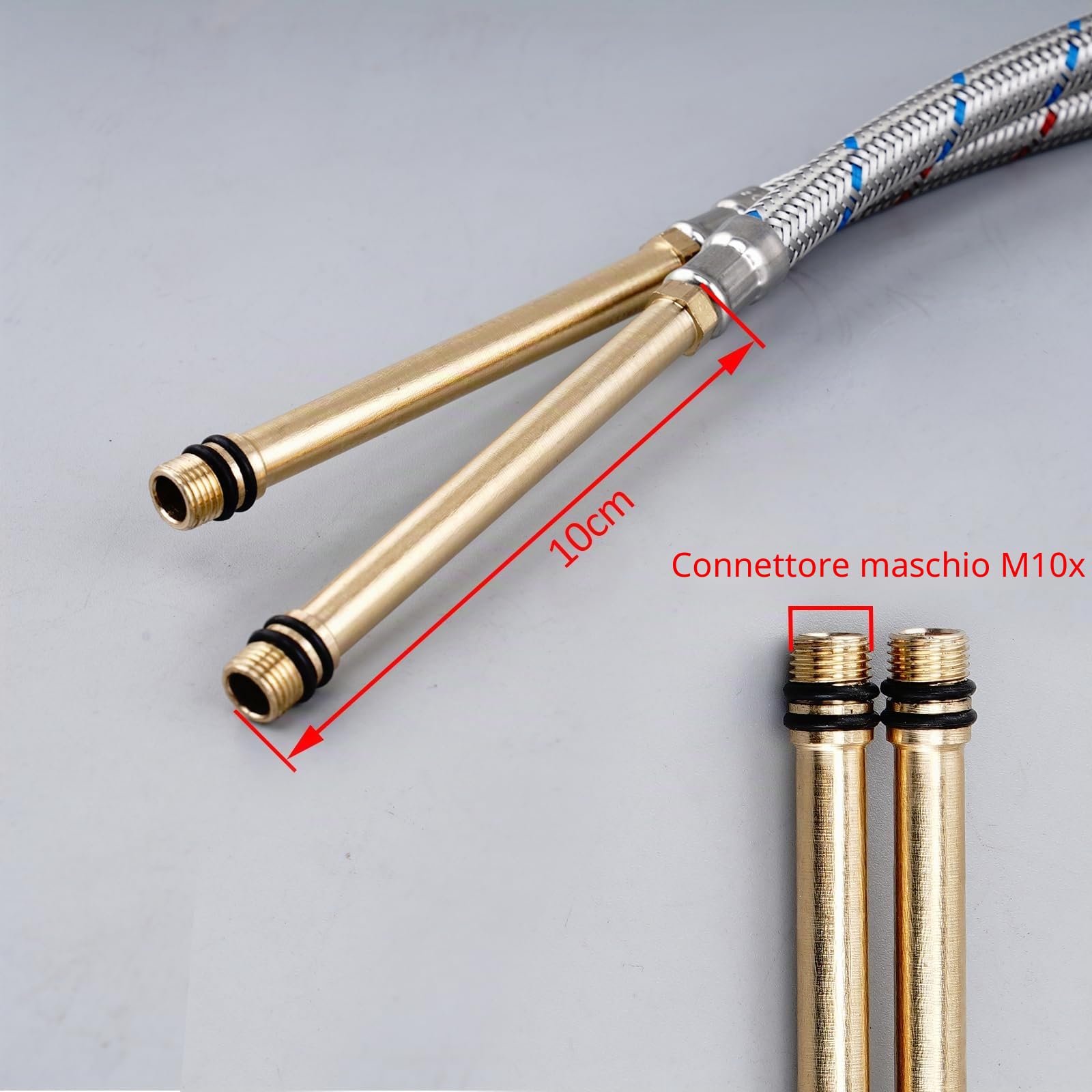 Collegamento Del Tubo Flessibile 60 cm Tubo Flessibile Rubinetto Cucina 3/8 Estensione Flessibili Per Miscelatori