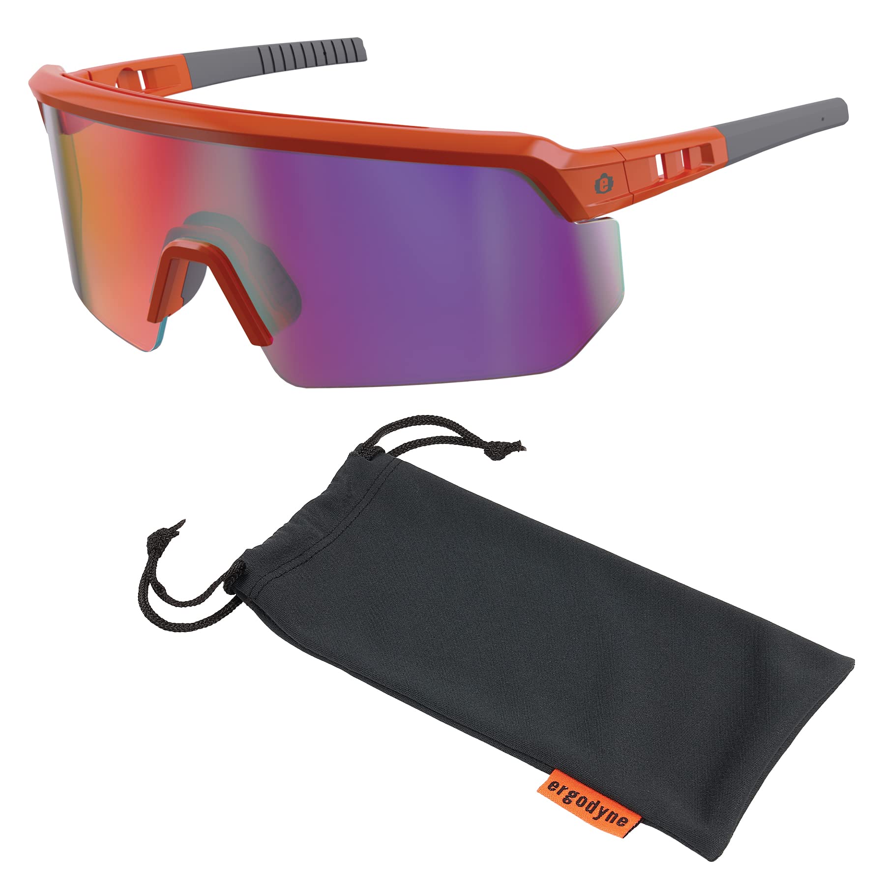 Ergodyne Skullerz AEGIR Sicherheits-Sonnenbrille, verspiegelte Gläser, ANSI z87.1