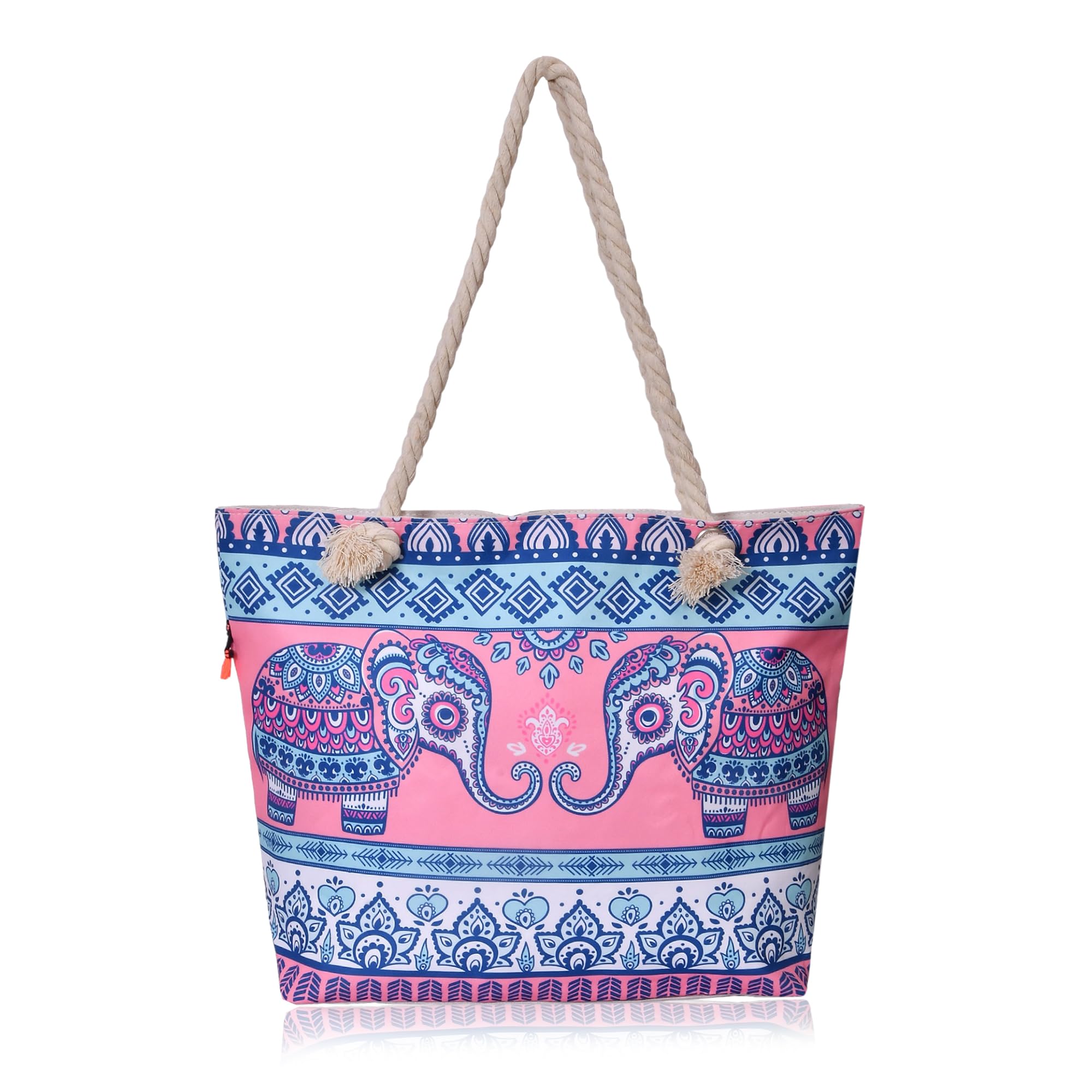 ARTISANS AVENUE Handmade Eco-Friendly Handbags For Women Tote Bag for Women Shoulder Bags Elephant print Cotton Bag With Zip Birthday Gift for Women Office And College 66x48cm (B0D6KWMPPY) Amazon Price History, Amazon Price Tracker