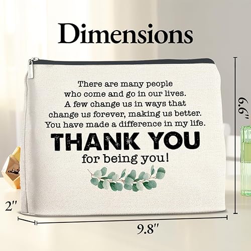 Miniatura 2 de Bolsa de maquillaje de agradecimiento, regalos de agradecimiento para mujeres, amigas, hermanas, mejores profesoras, bolsa de cosméticos de
