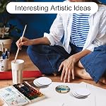 50 Panneau de peinture magnétique Pcs Mini Panneaux pour la peinture Mini Tile Art pour les artisanats d'art de écluse de réfrigérateur DIY