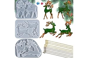 Christmas Deer Silicone Resin Molds