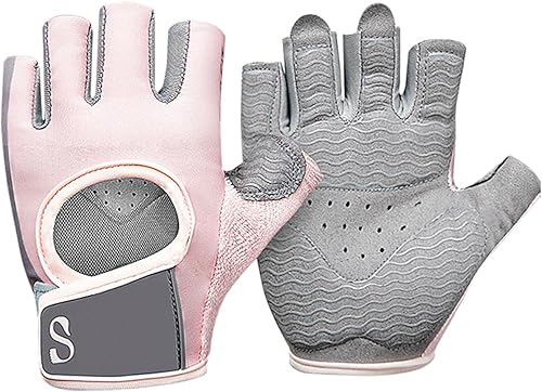 Miniatura 1 de Guantes de entrenamiento para mujer, antideslizantes, transpirables, esenciales de gimnasio para levantamiento de pesas, ciclismo, entrenamiento,
