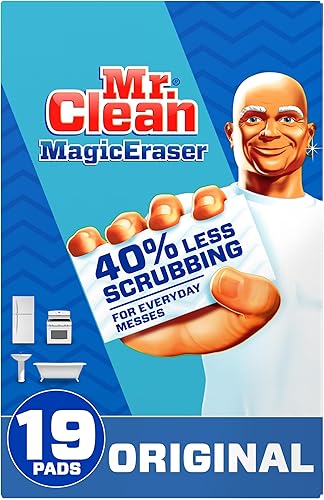 Mr. Clean Almohadillas de limpieza originales Magic Eraser con Durafoam, 19 unidades