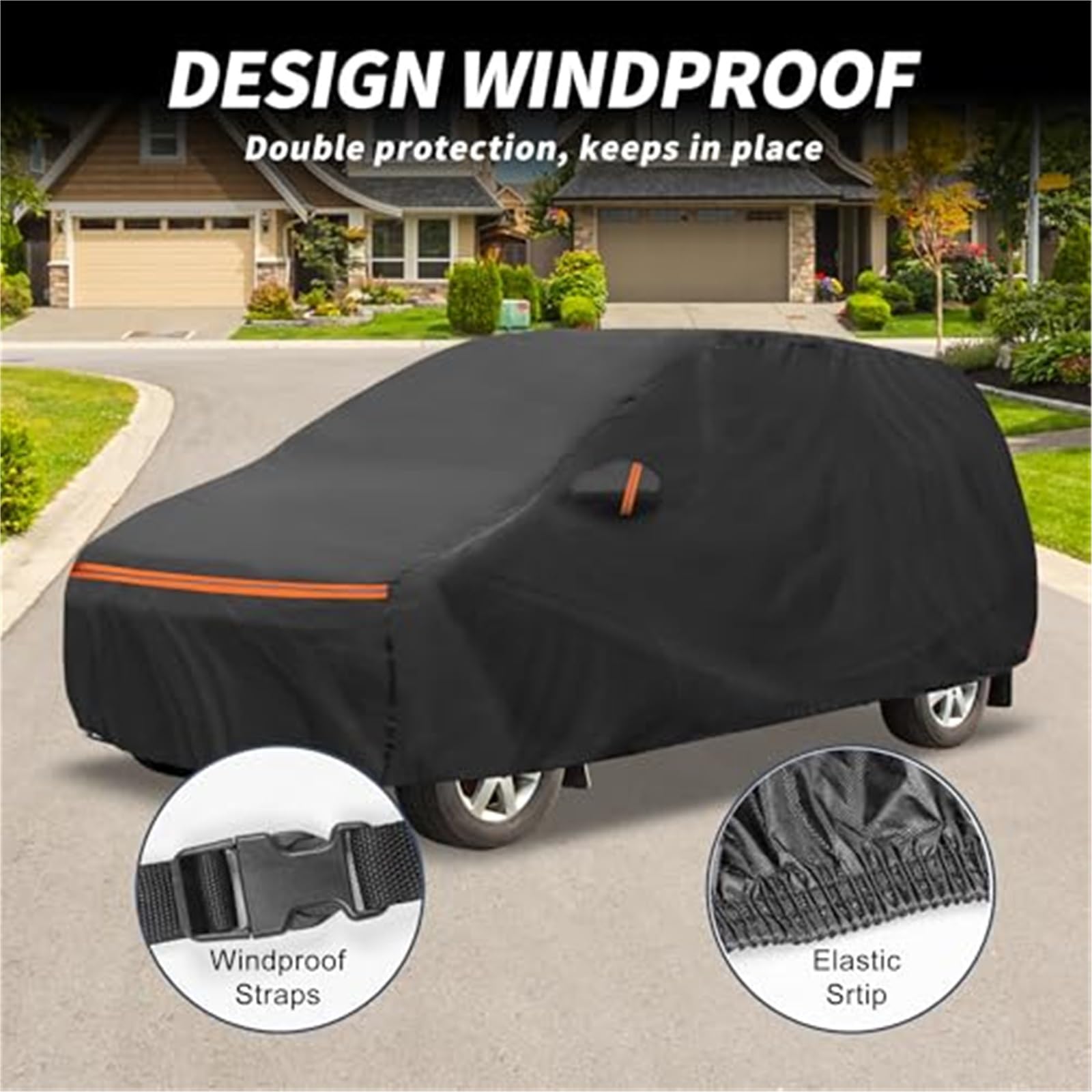 Pokrowiec na samochód, do VW, Transporter T6 2015-2019 PEVA Spunlace Cotton Outdoor Pełny pokrowiec Na każdą pogodę Wodoodporny Pokrowiec na samochód