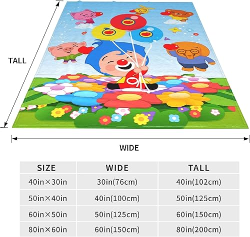 Miniatura 4 de Manta de franela de dibujos animados, manta de forro polar suave, acogedora, cálida y ligera para sofá, cama y sofá durante todas las estaciones