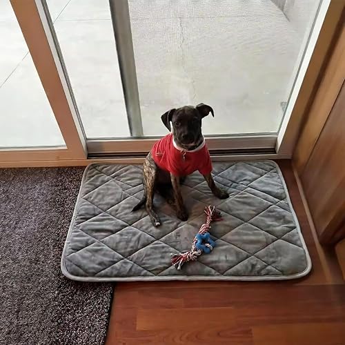 Miniatura 6 de Almohadilla térmica de reflexión para perros, 5 capas de temperatura constante para mantener el calor, alfombrilla autocalentable para perros que