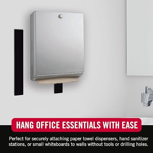 Miniatura 5 de VELCRO Brand Cinta resistente con adhesivo 15 pies x 2 pulgadas Soporta 10 libras, negro Rollo de resistencia industrial, tiras de corte a