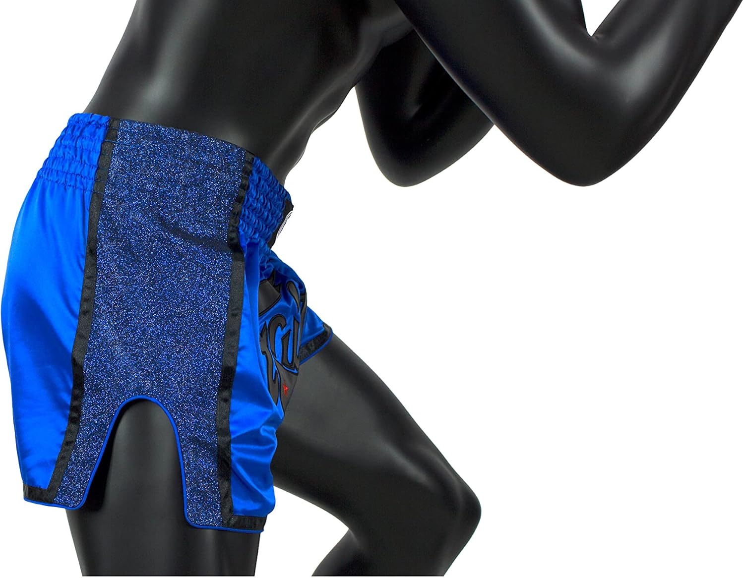Fairtex Slim Cut Muay Thai Boxing Shorts - BS1702 (Blue, X-Large)