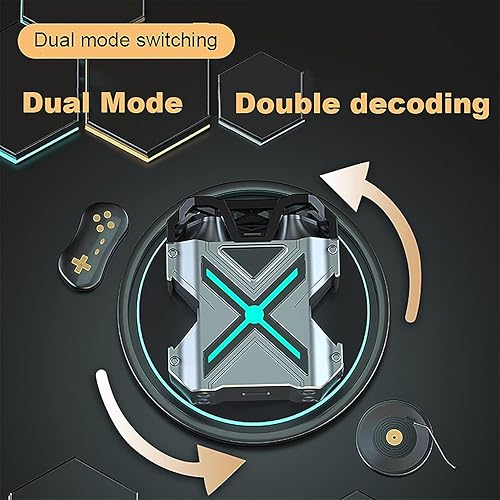 Miniatura 4 de Auriculares para juegos inalámbricos Bluetooth 5.3 Auriculares de alta fidelidad con sonido premium CVC8.0 Auriculares a prueba de agua Bluetooth