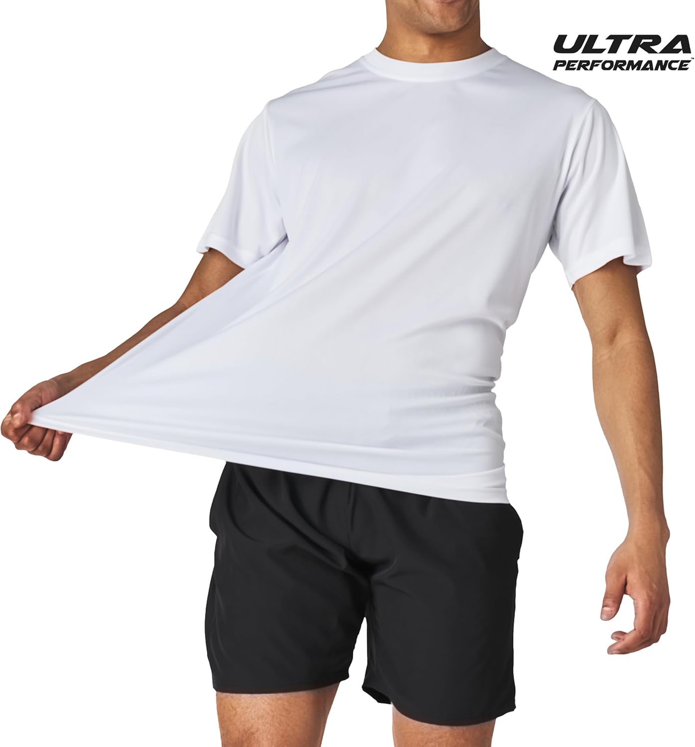 Men’s Athletic Short Sleeve Gym Workout T-Shirts 2 Pack Mens Dry Fit Tees Moisture Wicking Crew Neck Running T Shirt for Men - Image 2