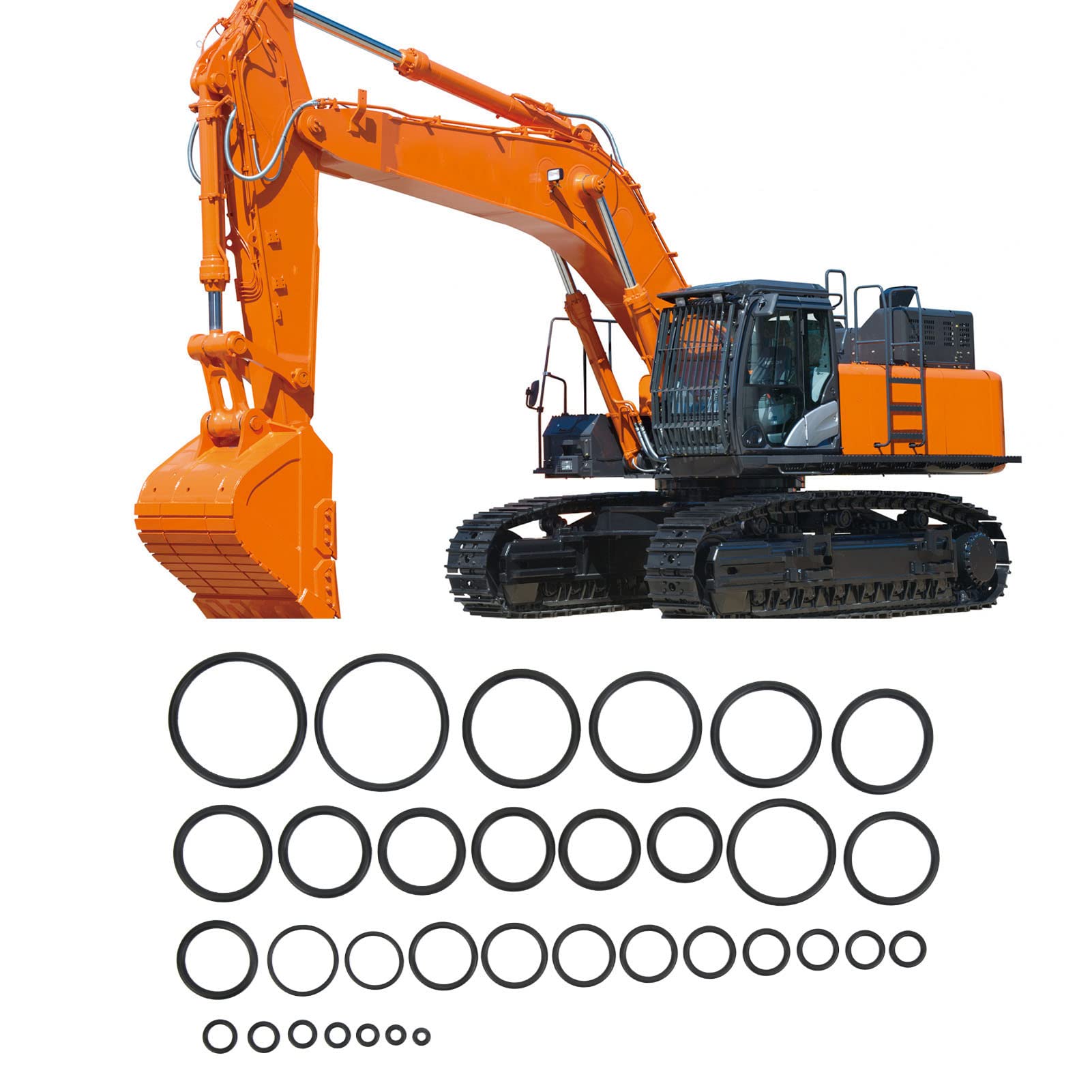 Kit de sellado del de aire acondicionado, Arandelas de junta de sellado, Juego surtido de juntas tóricas de 383 piezas Kit de sellado del de aire acondicionado 4138938