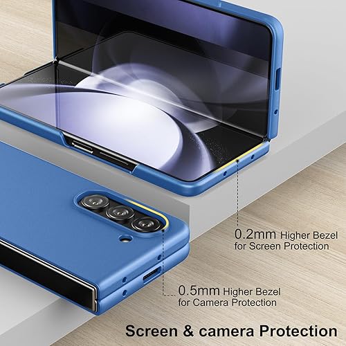 Miniatura 7 de Foluu Funda delgada para Samsung Galaxy Z Fold 5, con protector de pantalla frontal integrado, funda protectora de policarbonato mate ultra fina