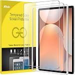 JETech Screen Protector for Samsung Galaxy Tab S9 11-Inch and Galaxy Tab S10 Lite / S10 FE / S9 FE 10.9-Inch, with Easy Installation Frame, Tempered Glass Film, HD Clear, 2-Pack