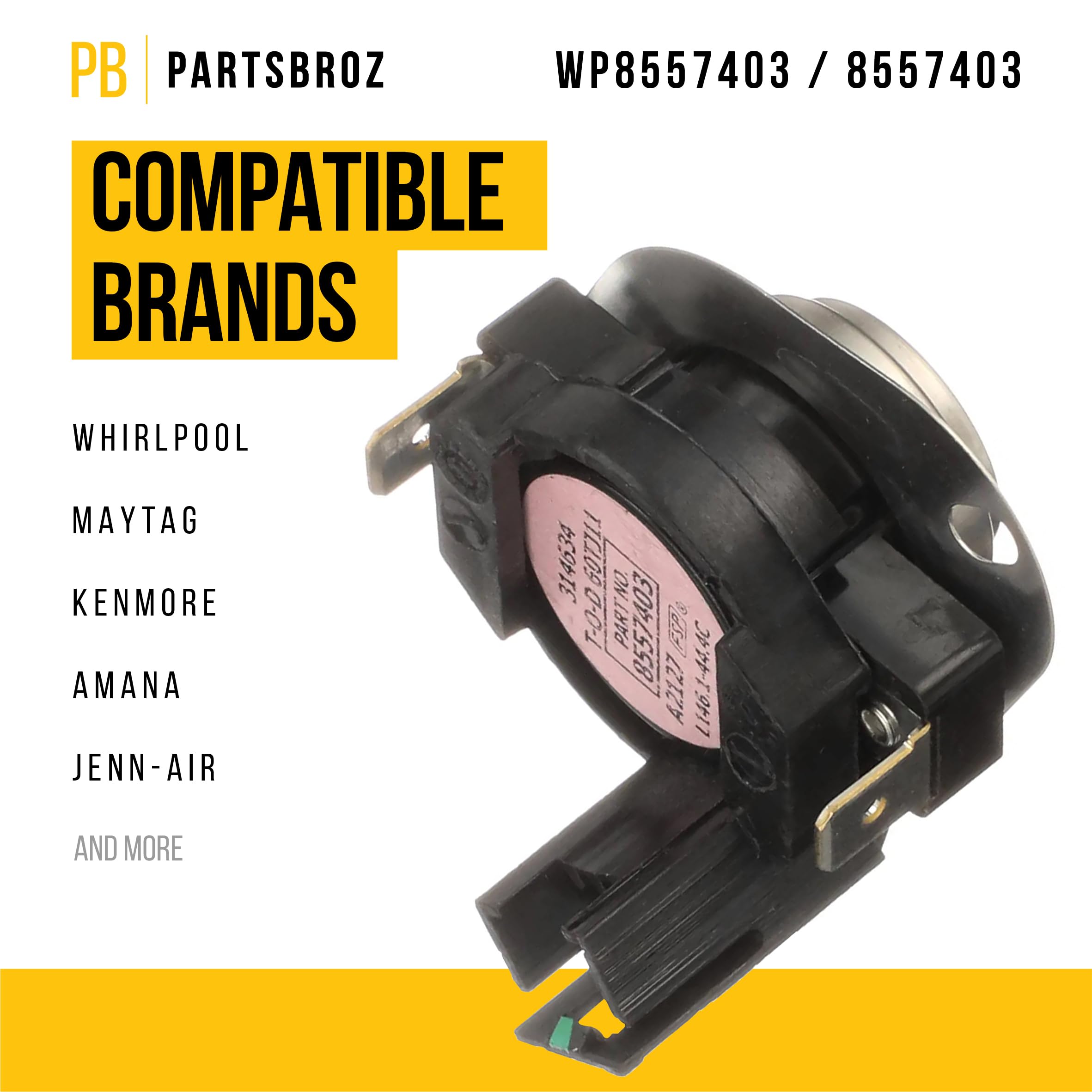 Amazon.com: PartsBroz 8557403 WP8557403 Dryer High Limit
