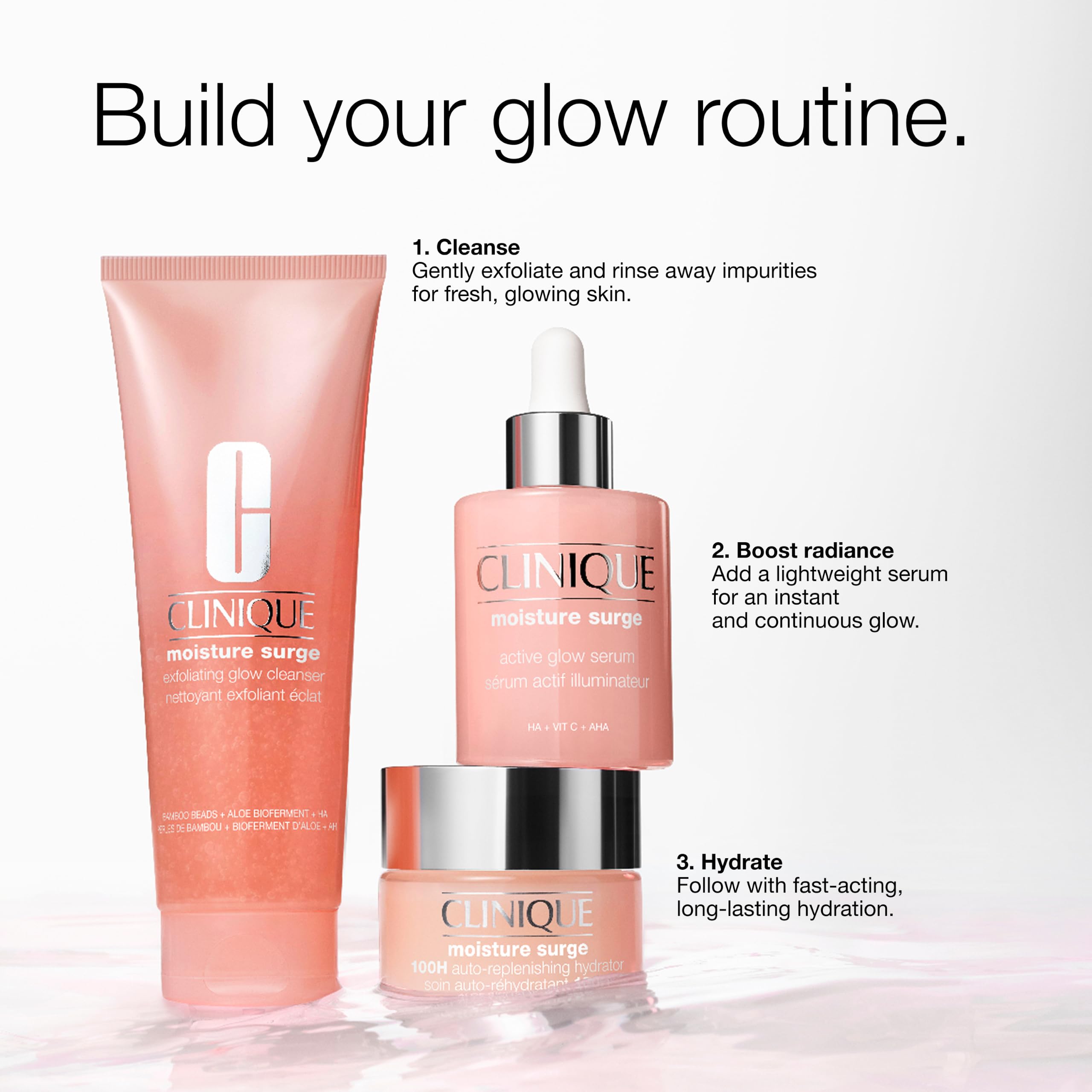 Clinique Moisture Surge Glow Serum with Lactic Acid, Hyaluronic Acid + Vitamin C