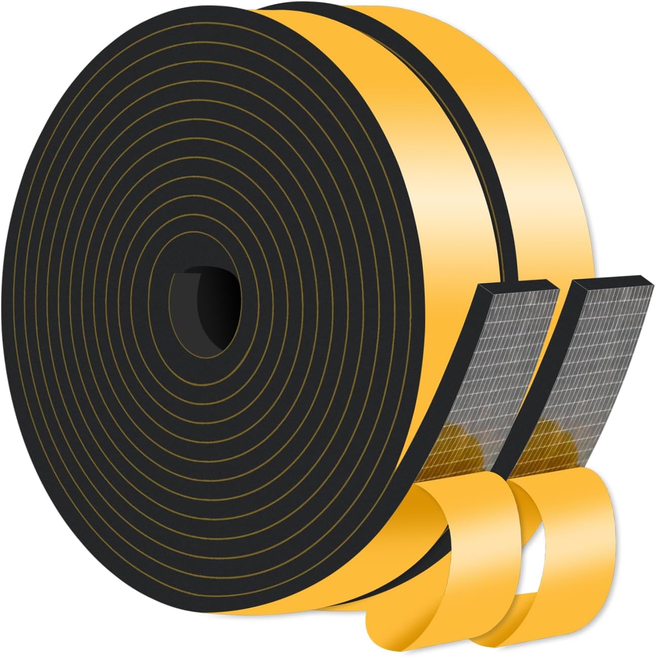 Weather Stripping Door Seal,Weather Stripping,Soundproof,Cold Insulation,High Density CR Foam Insulation Tape for Door, Front Door Frame, Windows,Sliding Door (Black, 1 in x 1/4 in x 26Ft) Weather Stripping Door Seal,Weather Stripping,Soundproof,Cold Insulation,High Density CR Foam Insulation Tape for Door, Front Door Frame, Windows,Sliding Door (Black, 1 in x 1/4 in x 26Ft)