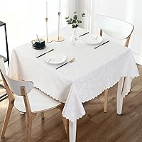 Vista 73 de Smiry Square Table Cloth, Waterproof Heavy Duty Vinyl Tablecloths, Wipeable Washable Table Cover for Kitchen and Dining Room (Baby Blue, 54" X 54")