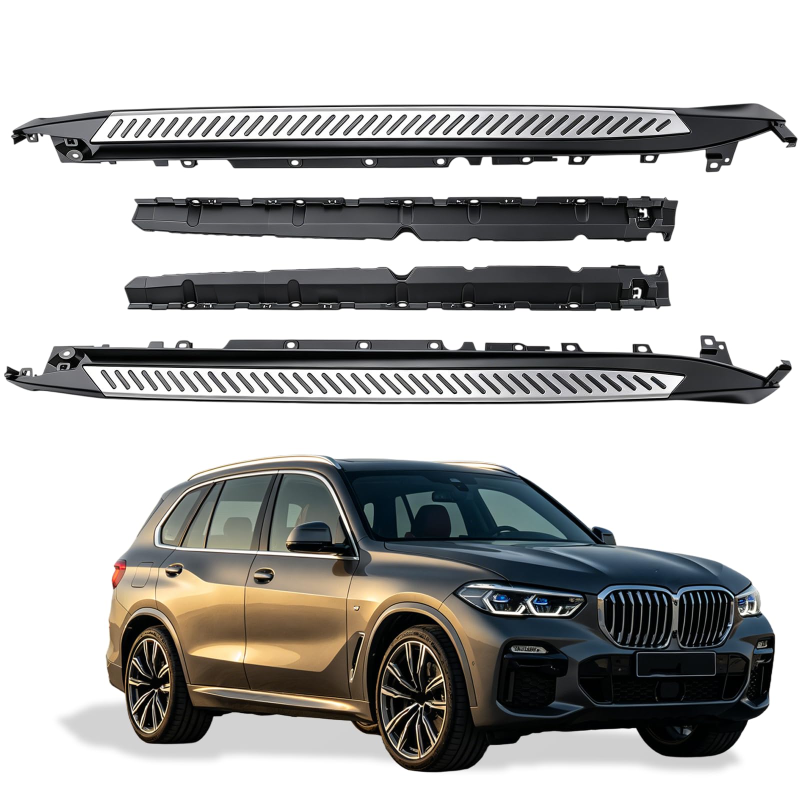 Photo 1 of ***FACTORY SEALED****
Running Boards Side Steps for 2019-2023 BMW X5 G05 XDrive 40i, XDrive 50i X5M Aluminum Side Step Nerf Bar Foot Pedal
