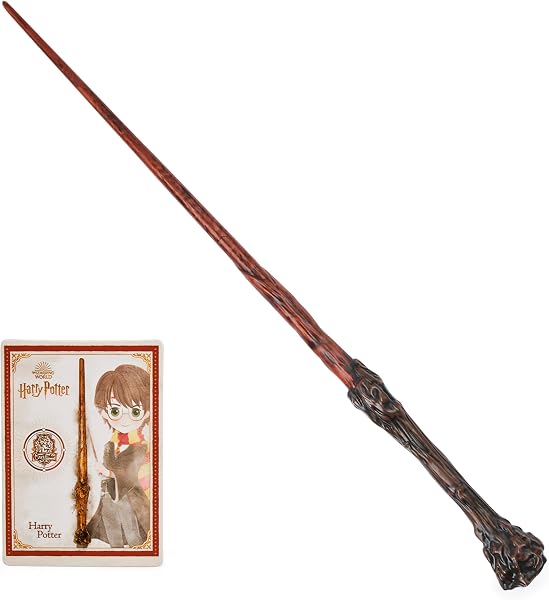 Wizarding World - Varita Harry Potter Deluxe de 30 cm con Tarjeta de Hechizo - Harry Potter Regalos - Juguetes Niños 6 Años + - Regalo Niño 6 Años + - 2
