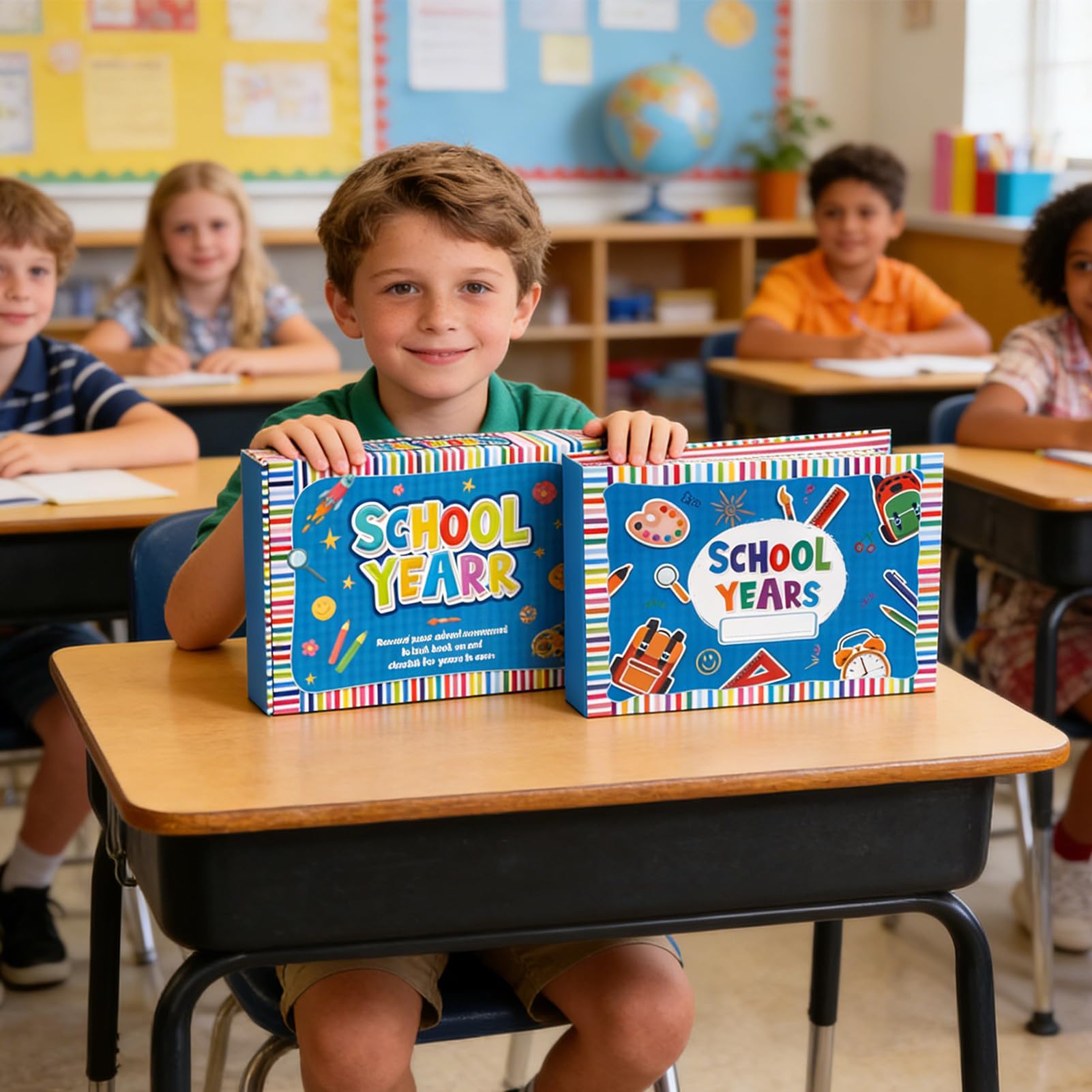 Libro dei Ricordi Scolastici per Bambini Dalla scuola materna alla 12ª | Album e foto e e memorie scolastiche per bambini per scuola materna, asilo, scuola 'infanzia e il diploma