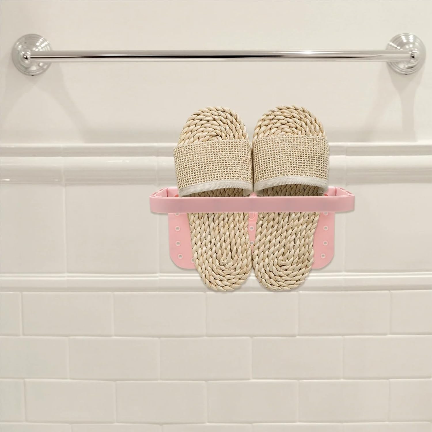 Wall Shoe Rack 10 Pcs Pink Sticky Shoes Holder Wall Mounted Rack Door Hangers Storage Shelf Slippers Organizer Cabinets