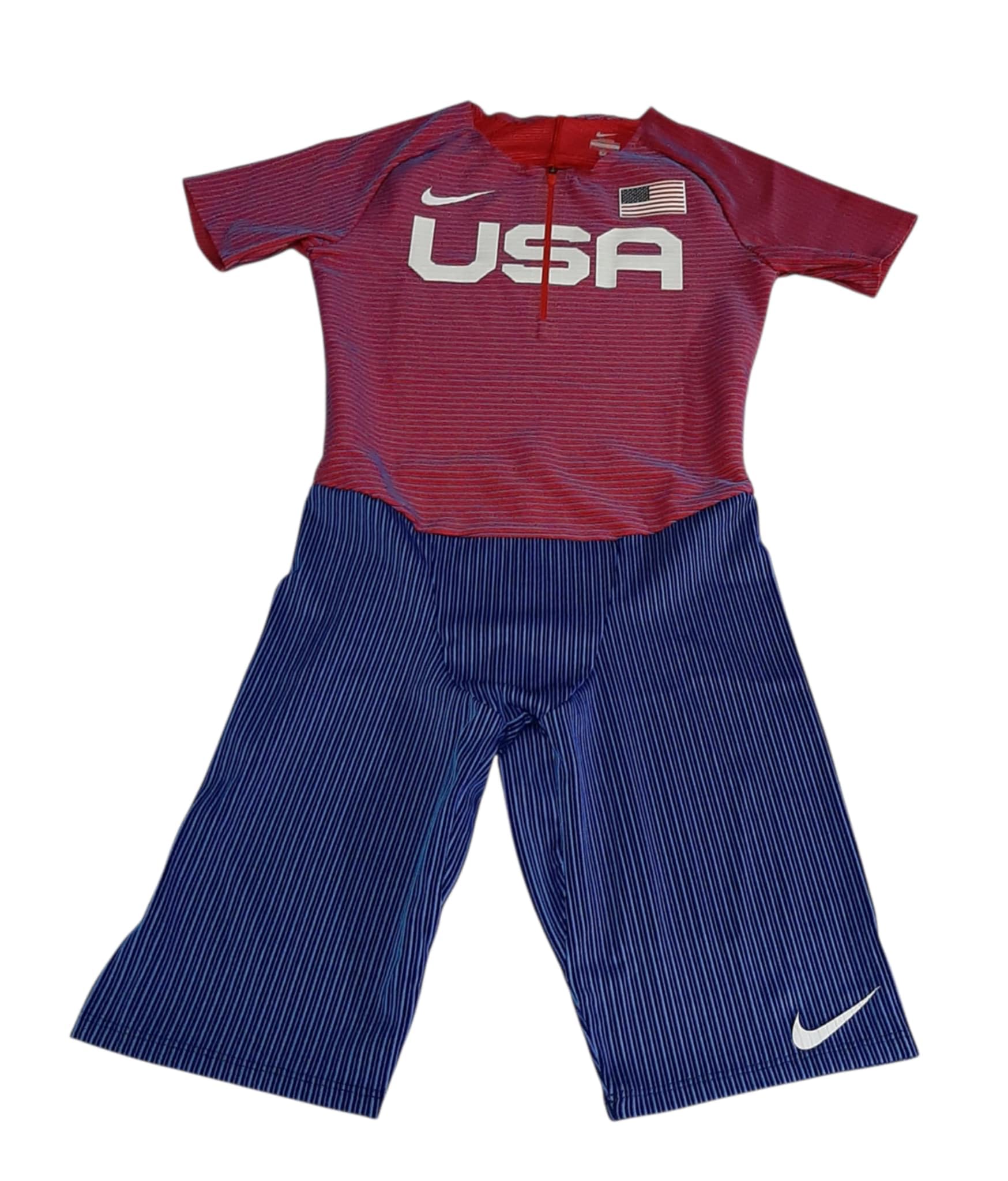 Nike Men's Pro Elite USA Track Short Sleeve Speed Suit Shorts S Multicolor