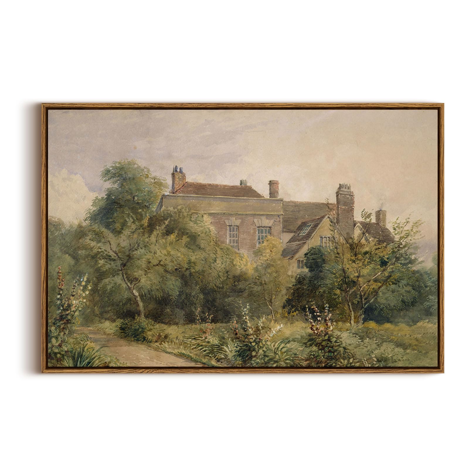InSimSea Framed Canvas Wall Art, Vintage Decor, Home Decoration, Classic Landscape, Painting, Large Wall Decorations for Living Room, Home, Farmhouse — image 1