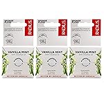 Radius Vanilla Mint Dental Floss 55 Yards Vegan & Non-Toxic Oral Care Boost & Designed to Help Fight Plaque Clear - Pack of 3