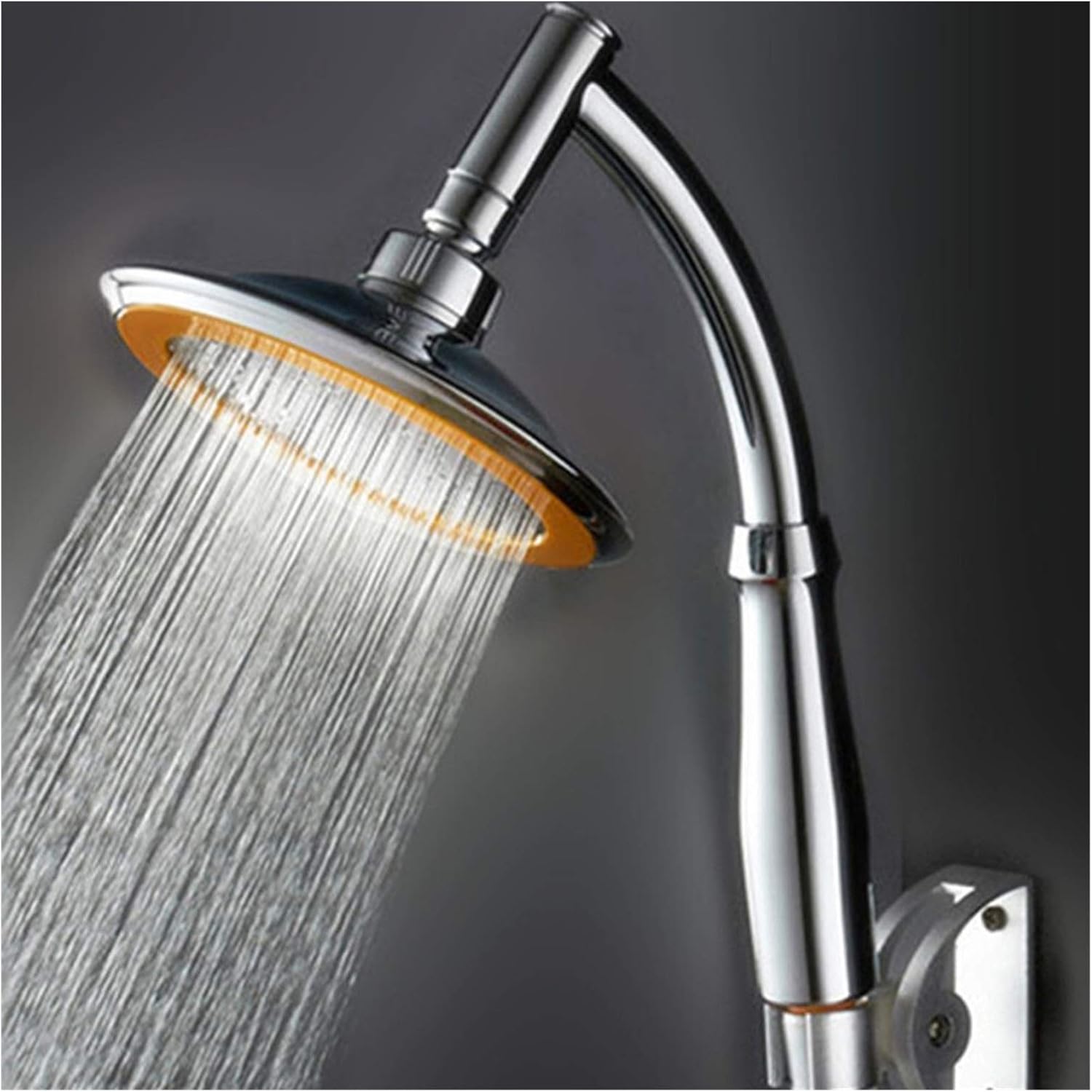 Shower head 1pcs Shower head Adjustable High Pressure Round Rainfall
