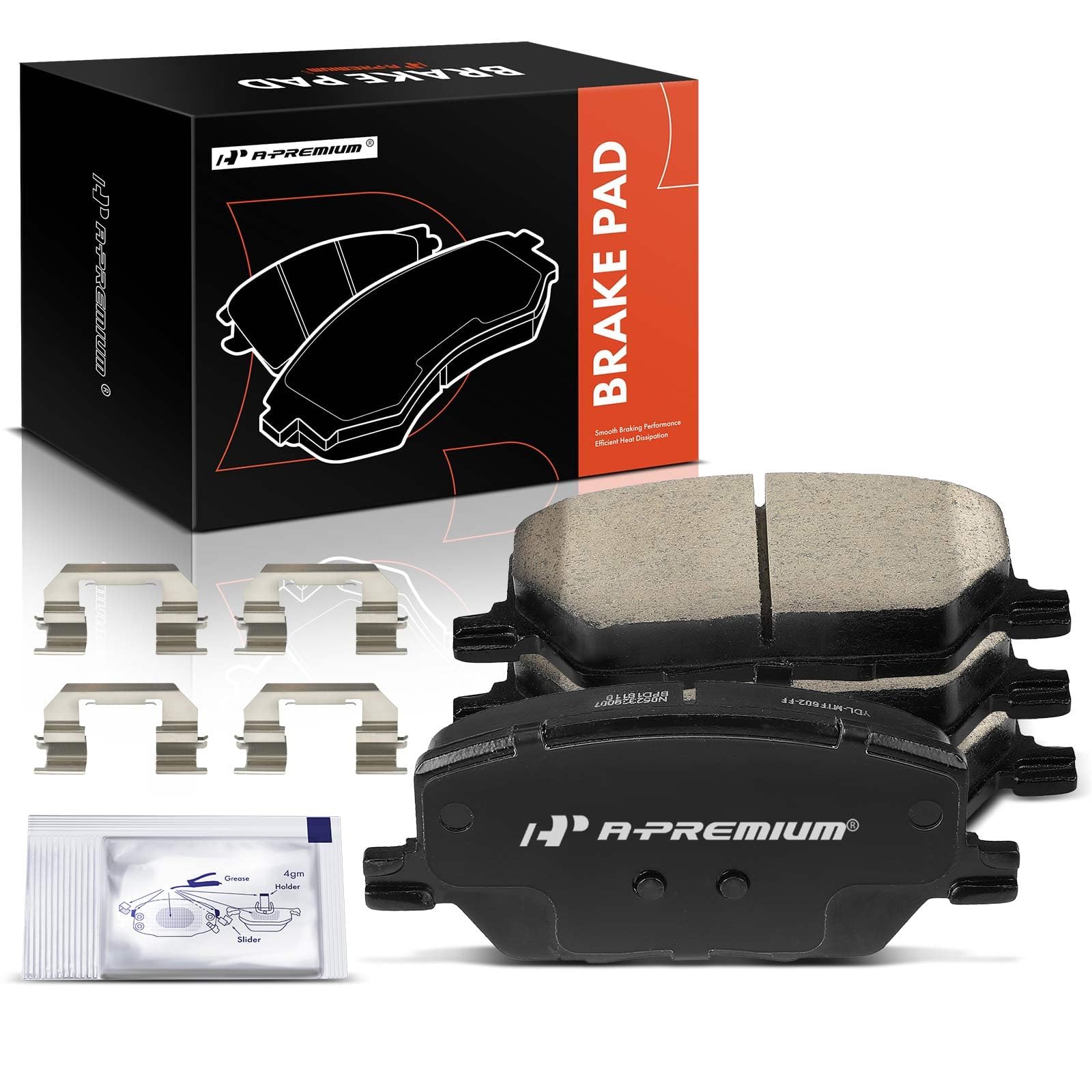 Amazon.com: A-Premium Front Ceramic Disc Brake Pads Set Compatible