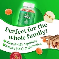 Vista 5 de BeLive Fiber Gummies - Prebiotic Fiber Supplement with Chicory Root & Inulin for Digestive Support & Overall Gut Health I Vegan, Sugar Free Gummies