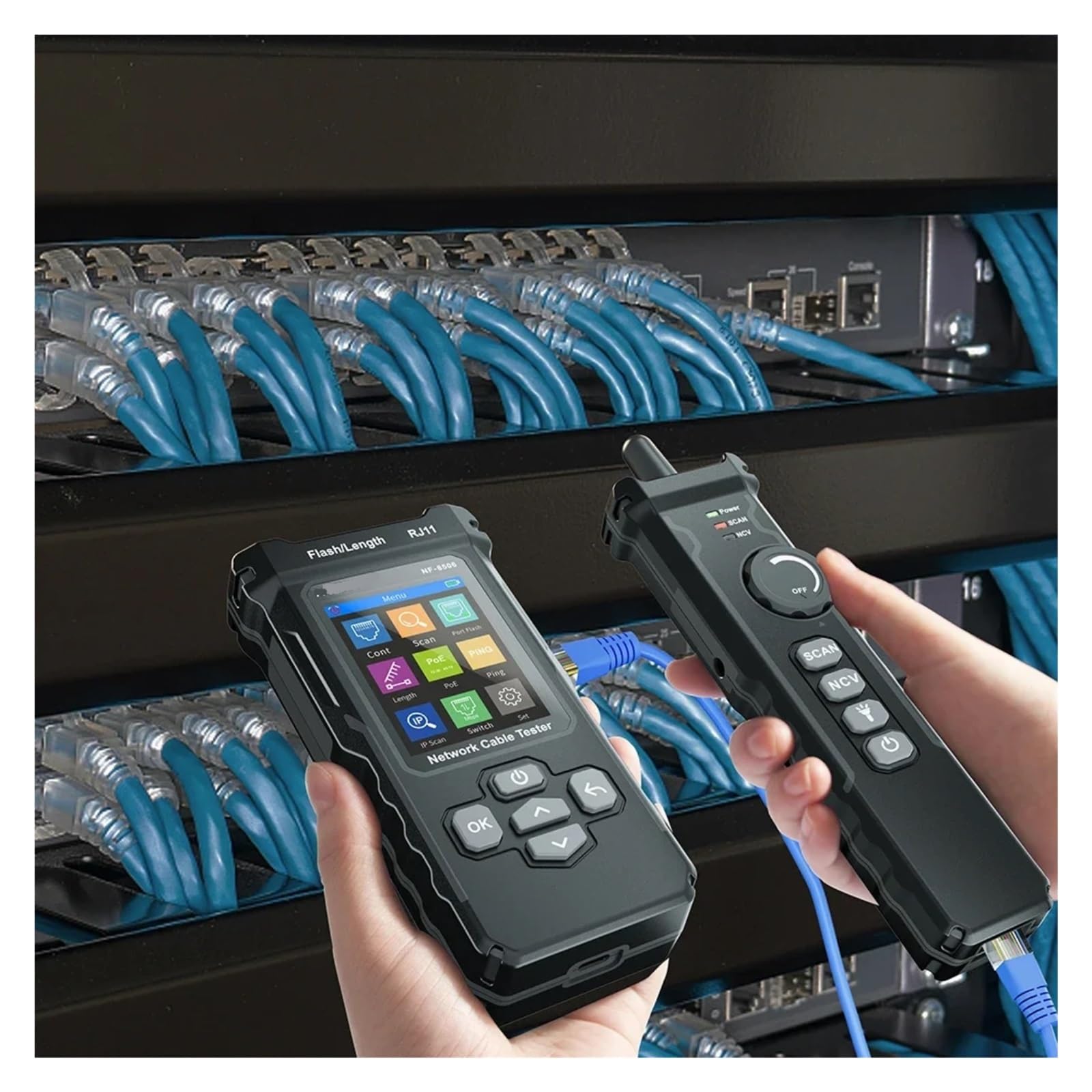 Probador De Cables Red, Velocidad Del Puerto, Herramienta Multifuncional For Localizar Diagnósticos Rápidos Precisos
