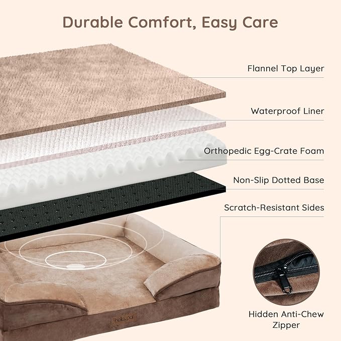 Cama Sofá Ortopédica para Perro Mediano Tamaño 28x23 Pulgada miniatura 5