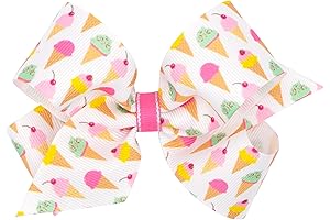 Wee Ones Girls' Birthday-Themed Ice Cream Bow