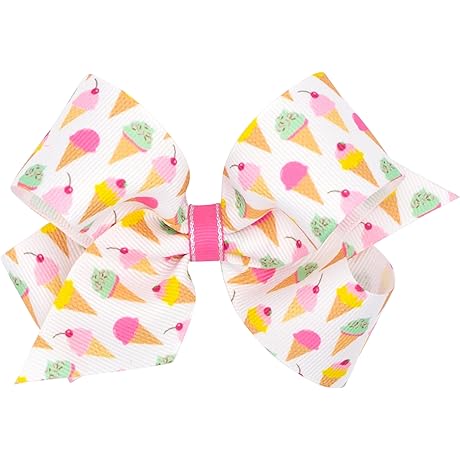 Wee Ones Girls' Birthday-Themed Ice Cream Bow