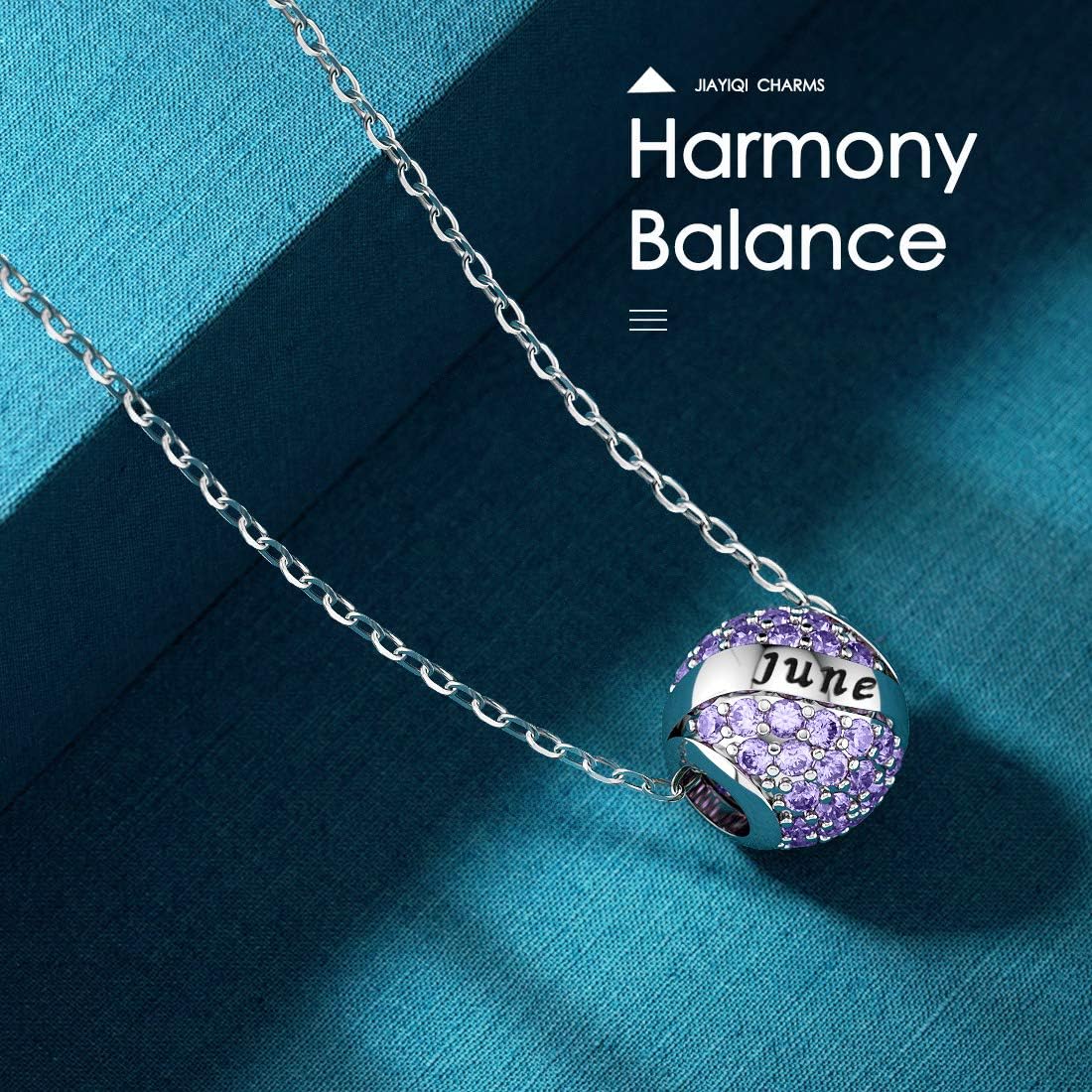 JIAYIQI Birthday Charm Fit Charm Bracelets Necklace, 925 Sterling Silver Pendants Beads for Women Jewelry - Image 5