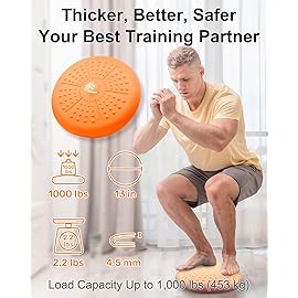 Tumaz Wobble Cushion - Wiggle Seat to Improve Sitting Posture & Stay Focused for Sensory Kids, Balance Disc to Relief Back Pain & Core Strength & Flexible Seating [Extra Thick, Pump Included]