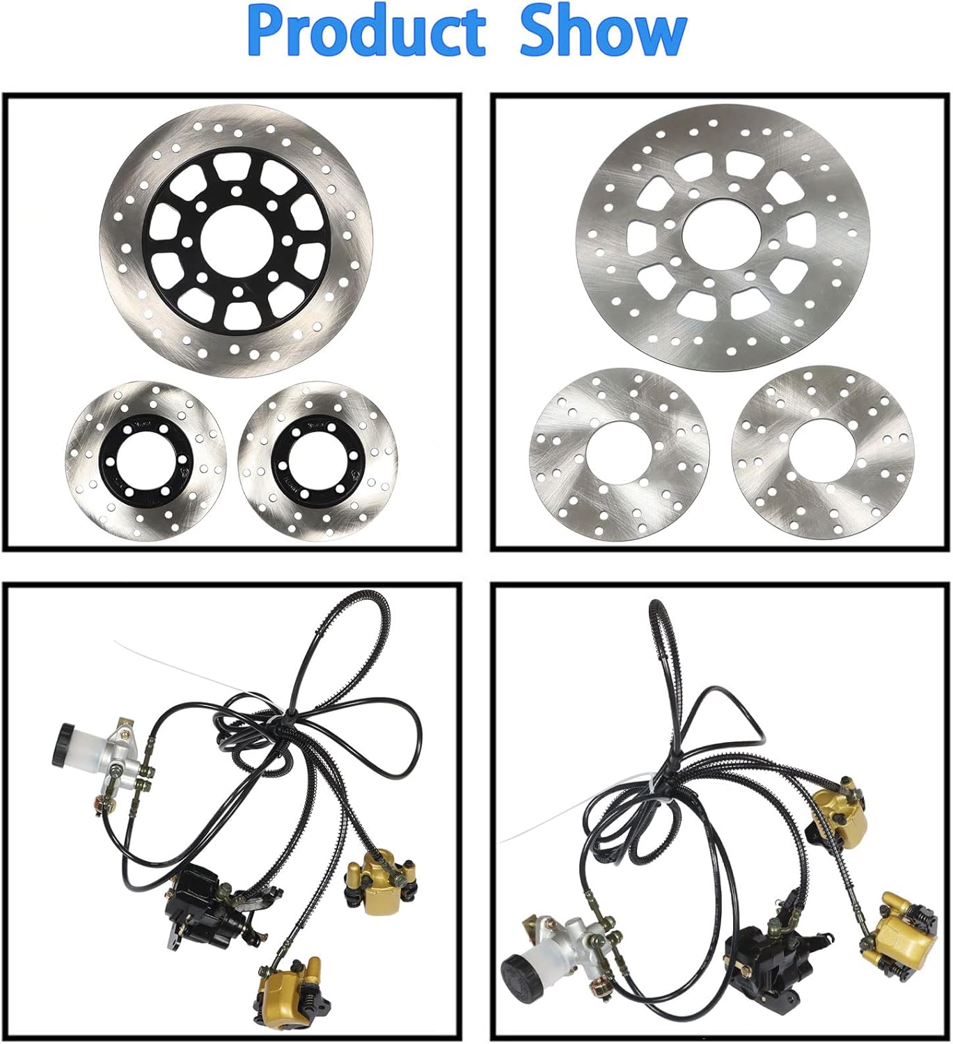 labwork Brake Master Cylinder Kit include Hose Caliper Pad Replacement for Hammerhead Hydraulic GO-KART KD150BRKIT