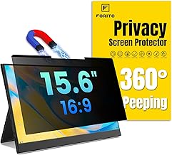 F FORITO Magnetic Laptop Privacy Screen 15.6 inch 16:9, 3...