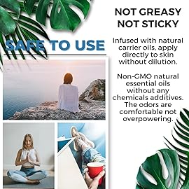 Benatu Essential Oil Roll On Set (Dream, Lavender, Chamomile), Aromatherapy Roller for Massage, Body Skin Care, Home - Natural Fragrance Gift for Women and Men