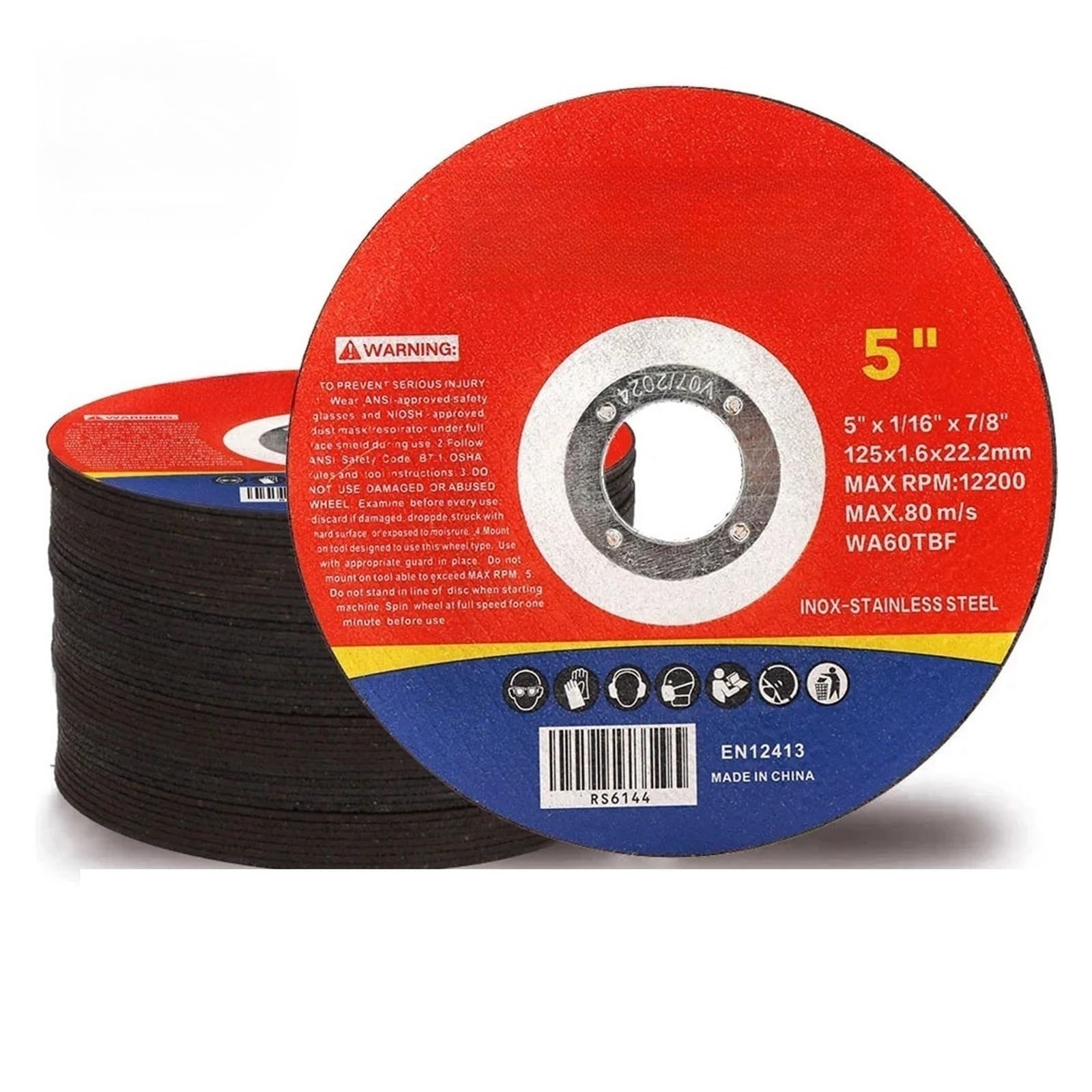 125mm Tarcze szlifierskie Metalowe tarcze tnące żywiczne Tarcze szlifierskie z listkami Tarcze szlifierskie kątowe do metalu 2-50 szt.(40pcs)
