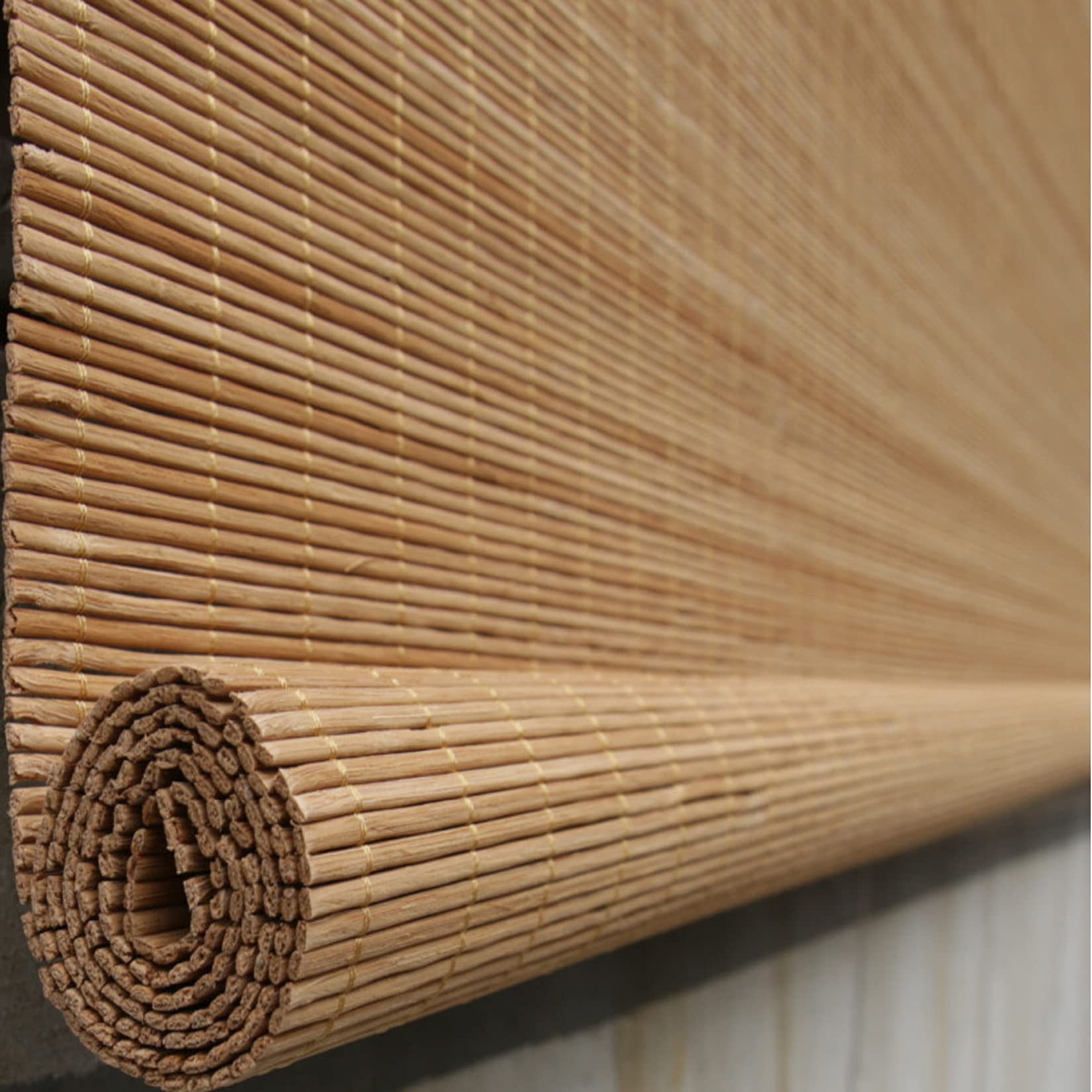 NBKJDSXL Sun Protection Bamboo Roll Up Window Blind,Non-Transparent Bamboo Roller Blind,Roll Up Blind,Wide Bamboo Shades,for Windows/Doors/Balconies,with Side Pull (120x180cm/47x71in)