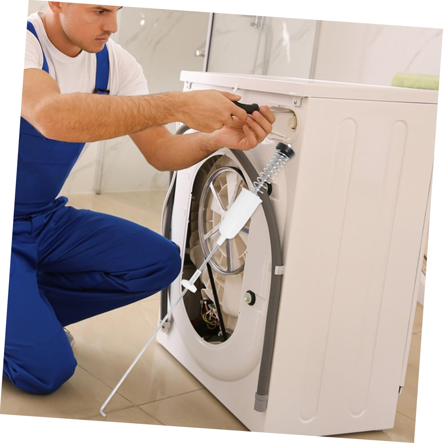 Housoutil 4pezzi Ammortizzatore Barre Bilanciamento Inossidabile Riduzione e Rumori Compatibile Con Lavatrici Automatiche