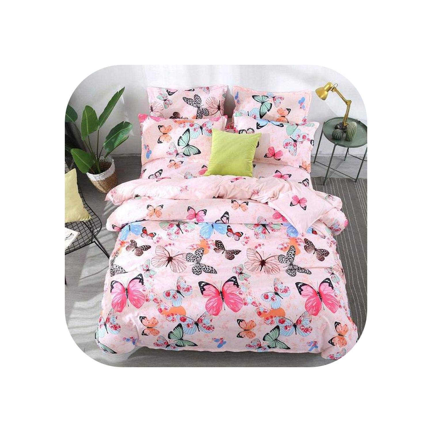 Bed Sheet With Pillowcases | 39 Cartoon Cat 4Pcs Kid Bed Cover Set Cartoon Duvet Cover Adult Child Bed Sheets And Pillowcases Comforter Bedding Set 2Tj-61003-2Tj-61003-009-Pillowcase 2Pcs