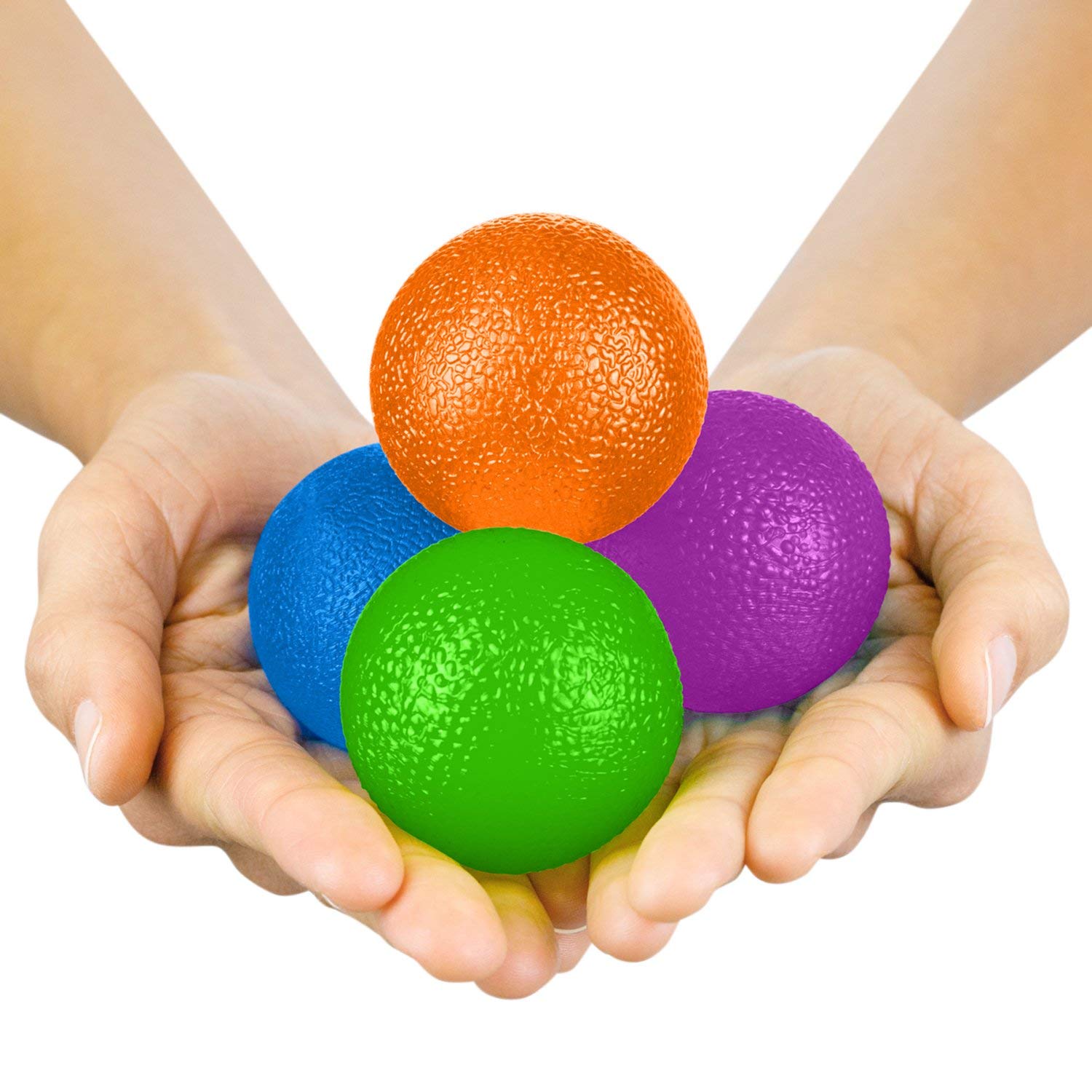 Vive Squeeze Balls for Hand Therapy, Exercise, Arthritis (w/Rehab Video App) - Grip Strengthener Occupational Equipment for Finger, Wrist, Carpal