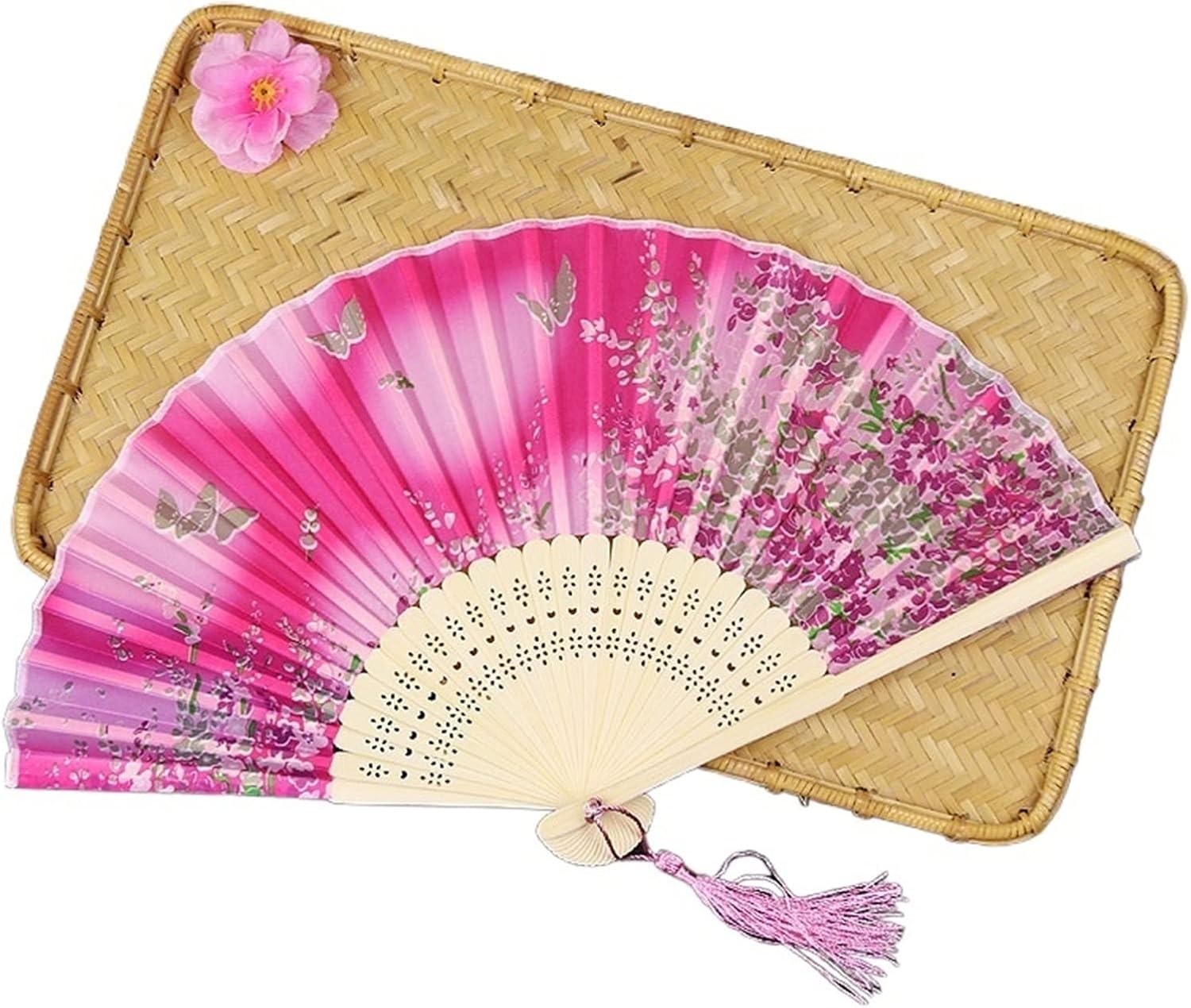 琉球紅型 縮緬 牡丹 蝶々 名古屋帯 正絹 琉球紅型 縮緬 牡丹 蝶々 琉球紅型 縮緬 牡丹 蝶々 名古屋帯 正絹 琉球紅型 縮緬 牡丹 蝶々