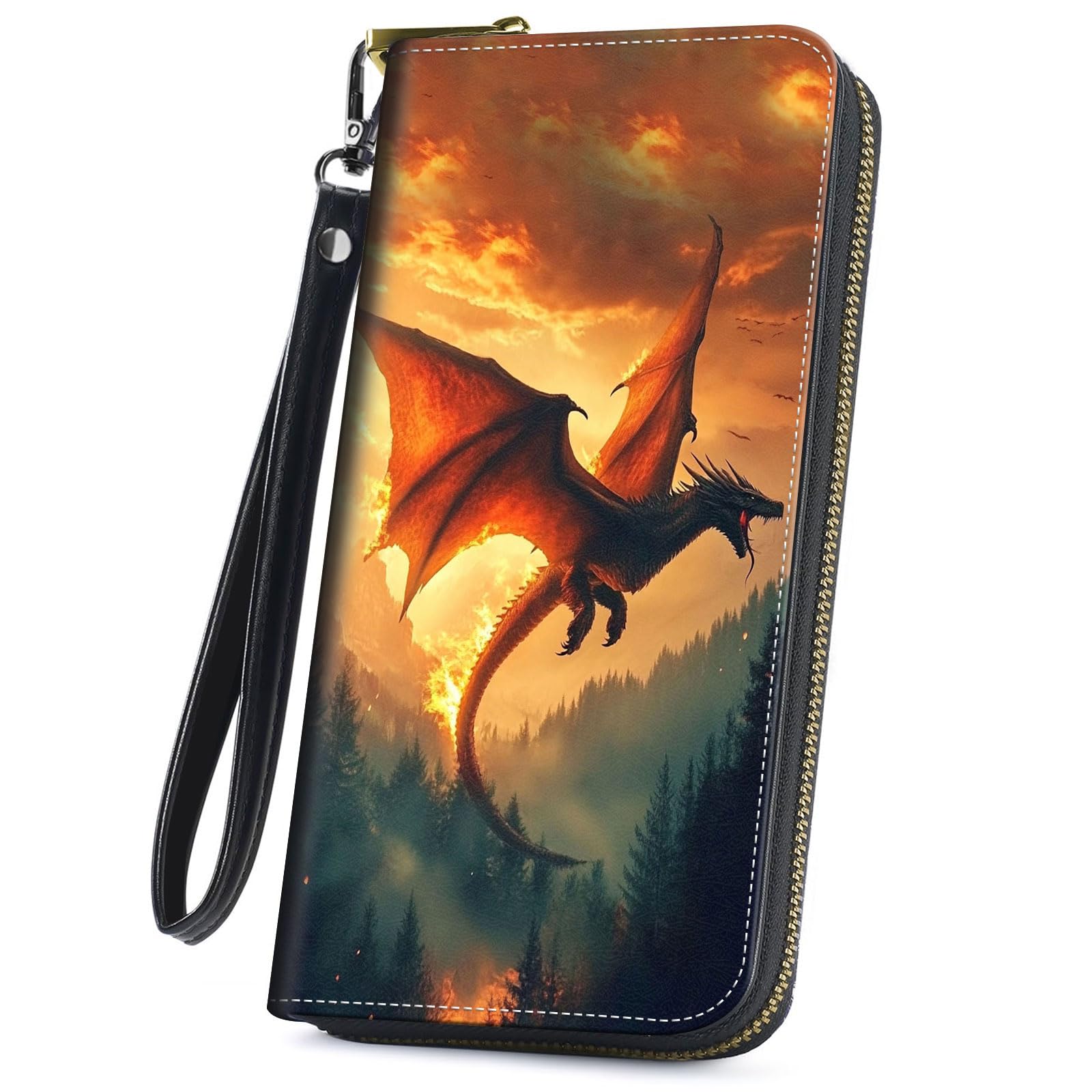 GYSYZJDH Cute Wallets for Women Girls, Large Capacity PU Leather RFID Blocking Clutch Purse with Wristlet