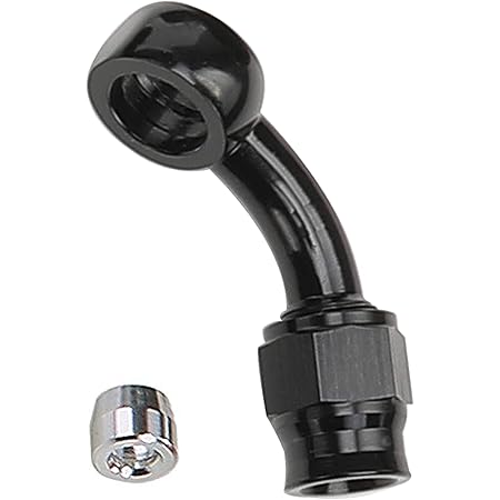AN6 Fitting 2-Piece AN6 To -6AN Swivel Hose End Fittings - Black Anodized, Universal Fuel Line Adapters 6an Fittings - Foto 8